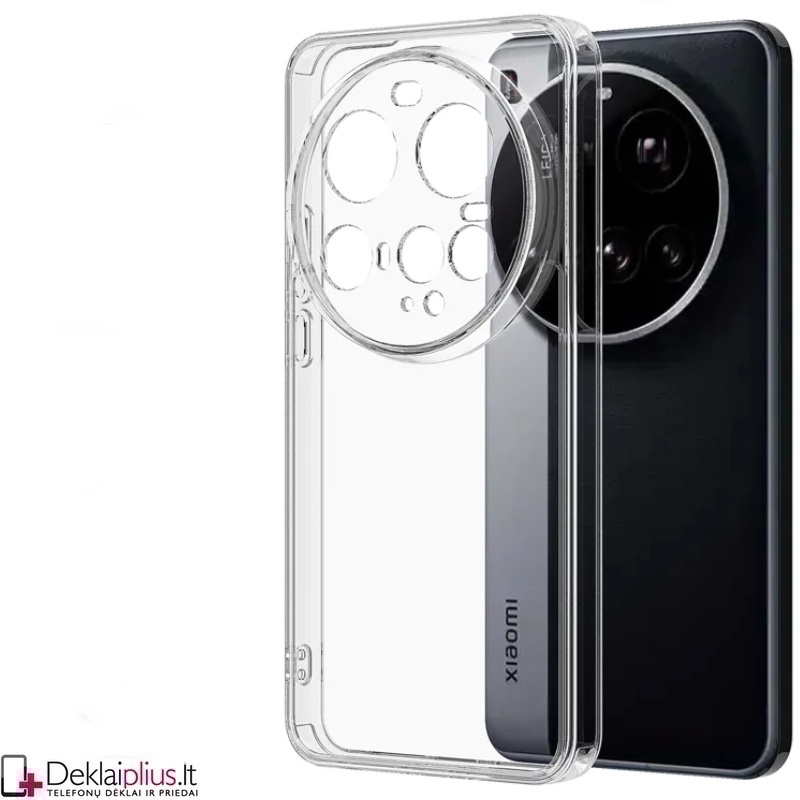 Silikoninis ploniausias dėklas su kameros apsauga - permatomas (Xiaomi 15 Ultra) Silikoninis ploniausias dėklas su kameros apsauga - permatomas (Xiaomi 15 Ultra)